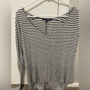 One clothing oversized small stripped shirt